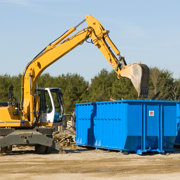 can i choose the location where the residential dumpster will be placed in Storey County NV